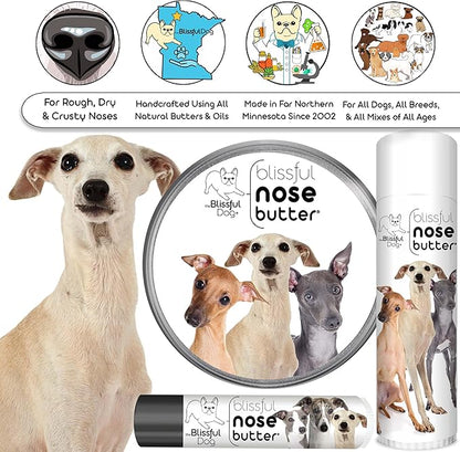 The Blissful Dog Italian Greyhound Unscented Nose Butter - Dog Nose Butter, 16 Ounce