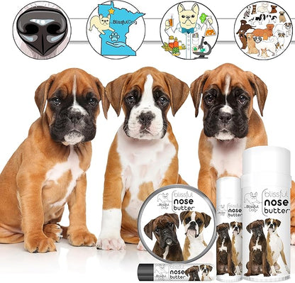 The Blissful Dog Boxer Duo Unscented Nose Butter, 4-Ounce