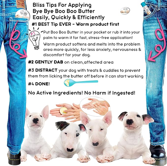 The Blissful Dog .15 oz Tube Bull Terrier Booboo Butter