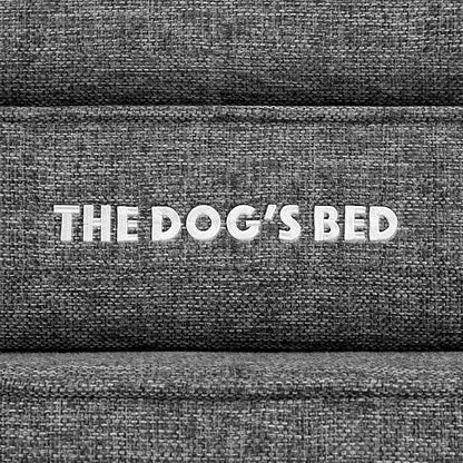The Dog’s Bed, Large Grey Linen 36x27, Memory Foam, Pain Relief: Arthritis, Hip & Elbow Dysplasia, Post Surgery, Lameness, Supportive, Calming, Waterproof Washable Cover, Veterinary Approved