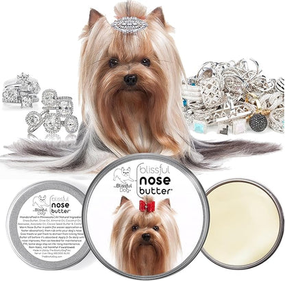 The Blissful Dog Yorkshire Terrier Unscented Nose Butter - Dog Nose Butter, 4 Ounce