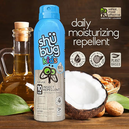 [2 Count] - Mosquito Repellent Spray - Plant Based Active Insect Protection, DEET-Free, Long-Lasting 10-12 Hour Protection - 6oz