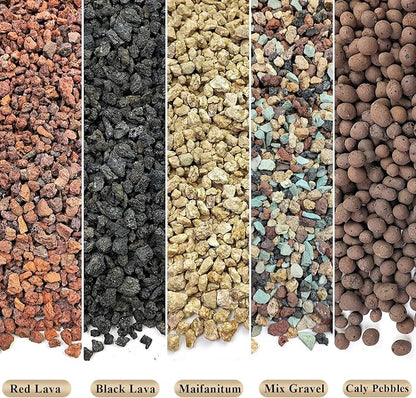 10 lbs Succulent Cactus Soil Potting Mix,5-8 mm Pebbles Mix Horticultural Lava Rock