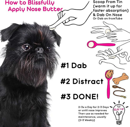 The Blissful Dog Affenpinscher Unscented Nose Butter - Dog Nose Butter, 16 Ounce