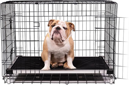 K9 Ballistics Chew Proof Armored Padded Dog Crate Bed, Virtually Indestructible, Legs Included (Blue Quartz, Medium (35" L x 22" W x 4.5" H))