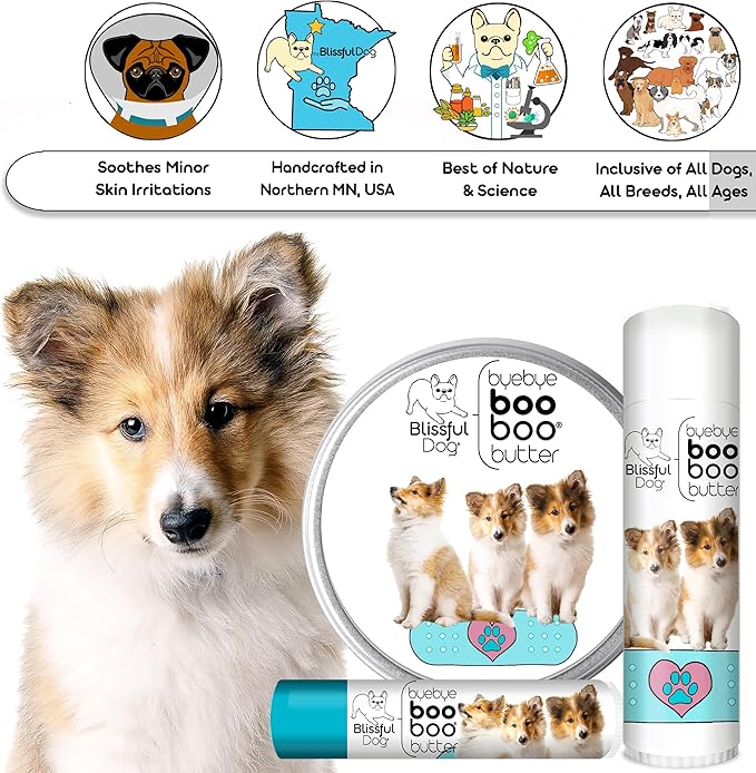 The Blissful Dog 1 oz TIN Shetland Sheepdog Booboo Butter