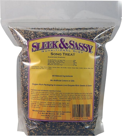 SLEEK & SASSY Song Bird Treat for Finches and Canaries (4 lbs.)
