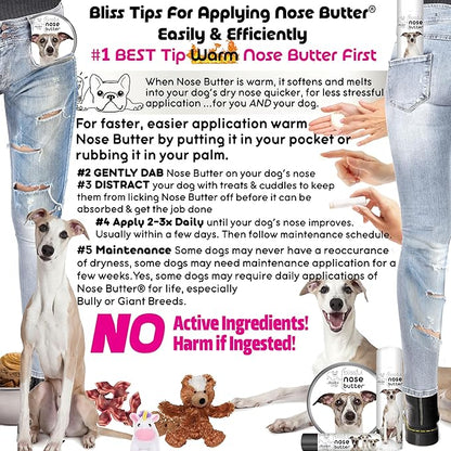 The Blissful Dog Whippet Unscented Nose Butter - Dog Nose Butter, 1 Ounce