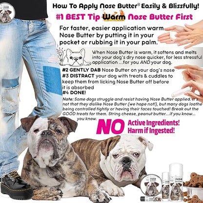 The Blissful Dog Olde English Bulldogge Unscented Nose Butter - Dog Nose Butter, 0.50 Ounce