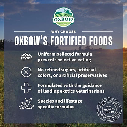 Oxbow Garden Select Guinea Pig Food, Young, Made Alfalfa for Guinea Pig, Pet Food Pellets with Vitamin C, Non-GMO, No Soy, Small Animal Pet Products, Made in USA, High Fiber, 4 lb. Bag