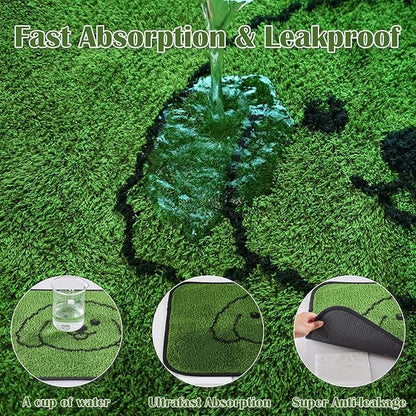 Qeils Reusable Puppy Pads, Washable Pee Pads for Dogs 2 Pack Durable Absorbent Leakproof Dog Training Pads for Home or Travel, Non-Slip Wee Wee Pads Potty Pads 48"x30"