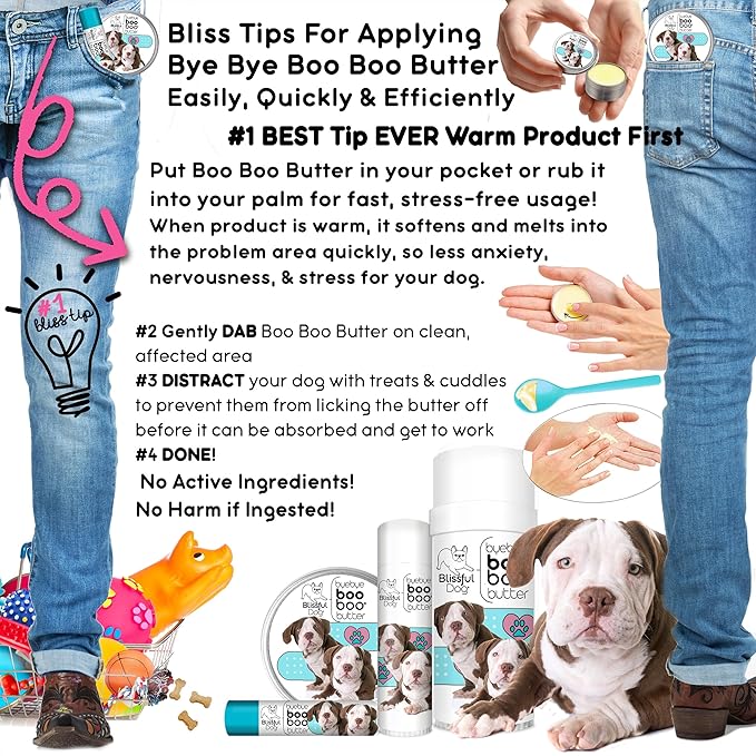 The Blissful Dog American Bulldog Boo Boo Butter, 16oz