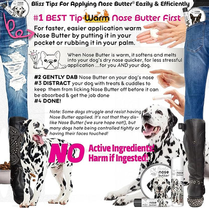 The Blissful Dog Dalmatian Unscented Nose Butter, 0.50-Ounce