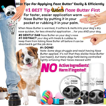 The Blissful Dog 3 Cute Puppies Unscented Nose Butter, 16oz