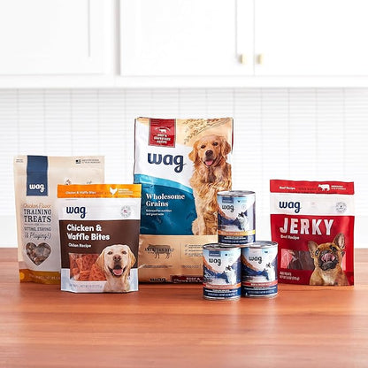 Amazon Brand - Wag Dental Dog Treats to Help Clean Teeth & Freshen Breath - Small, Unflavored, 2.25 pounds, 60 Count (Pack of 1)