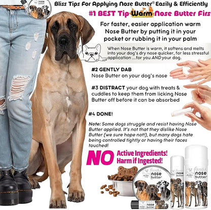 The Blissful Dog Great Dane Unscented Nose Butter - Dog Nose Butter, 4 Ounce