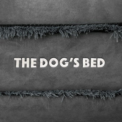 The Dog’s Bed, XL Grey Fur 43.5x34,Memory Foam, Pain Relief: Arthritis, Hip & Elbow Dysplasia, Post Surgery, Lameness, Supportive, Calming, Waterproof Washable Cover, Veterinary Approved