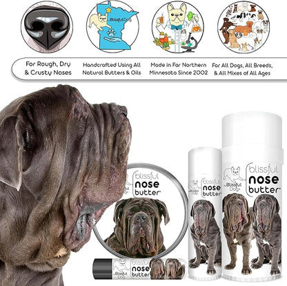 The Blissful Dog Neapolitan Mastiff Unscented Nose Butter - Dog Nose Butter, 1 Ounce