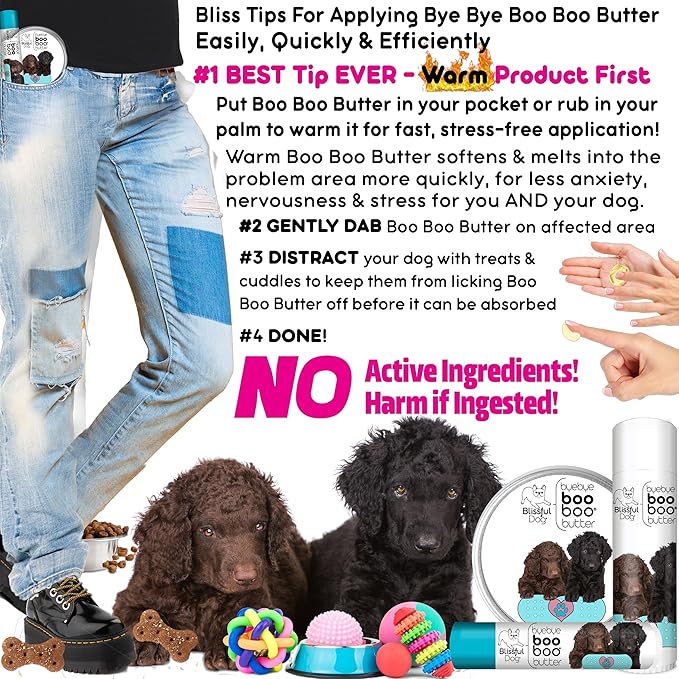 The Blissful Dog Curly-Coat Retriever Boo Boo Butter, 8-Ounce