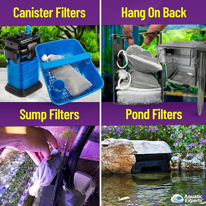 Premium Activated Carbon, Aquarium Carbon for Fish Tank Filter, Aquarium Filter Media, Granulated Charcoal for Fish Tanks, Activated Charcoal Bulk (3 lbs with Fine Mesh Bag)