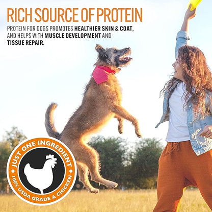 Emmy's Best EBPP Chicken Jerky Dog Treats Made in USA - 100% Natural Jerky Treats Made with Real Chicken - Grilled Chicken Strips for Medium Dogs, Large and Small Dogs