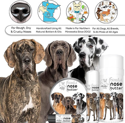 The Blissful Dog Great Dane Unscented Nose Butter - Dog Nose Butter, 2 Ounce