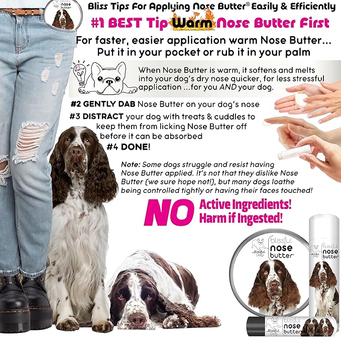 The Blissful Dog Springer Spaniel Unscented Nose Butter, 16oz