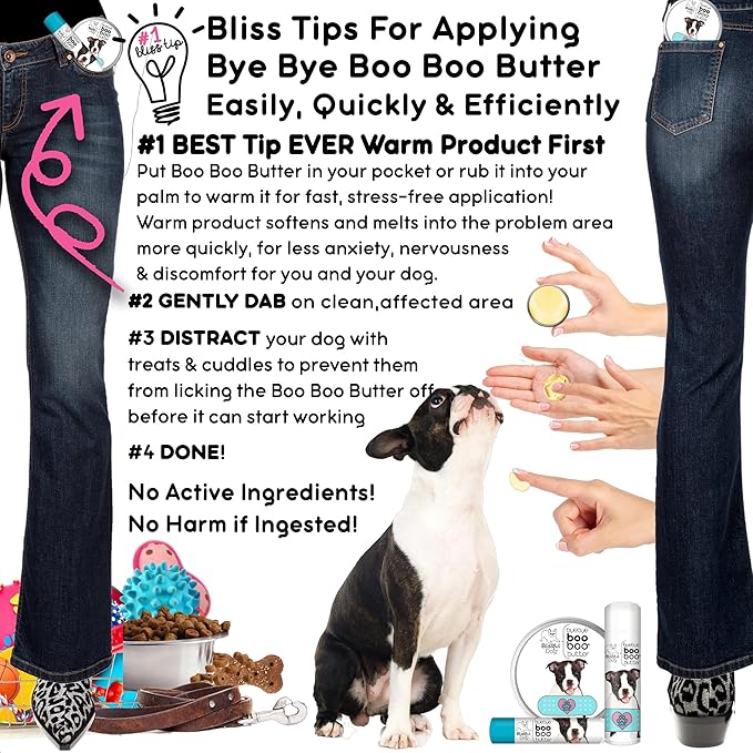 The Blissful Dog Boston Terrier Boo Boo Butter, 16oz