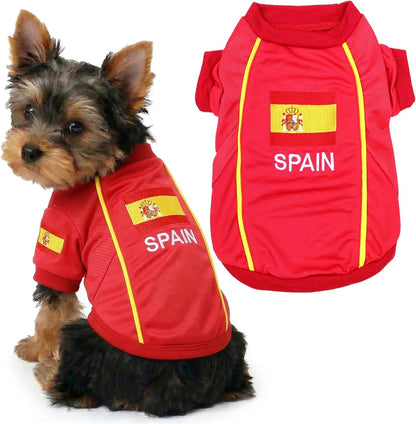 Parisian Pet Soccer Jersey for Dogs – Breathable Mesh Team Jersey, XS–5XL