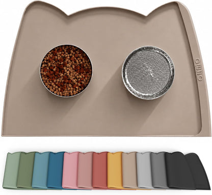 Silicone Pet Feeding Mat – Waterproof Non-Slip Bowl Mat, 36 Options