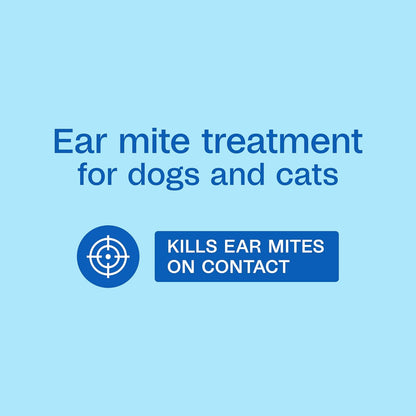 Adams Flea and Tick Ear Mite Treatment Pet Care, 0.5 oz.