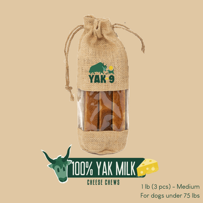 100% Yak Milk Chews for Dogs