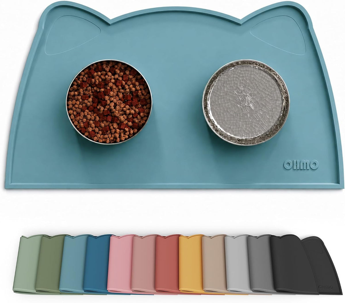 Silicone Pet Feeding Mat – Waterproof Non-Slip Bowl Mat, 36 Options
