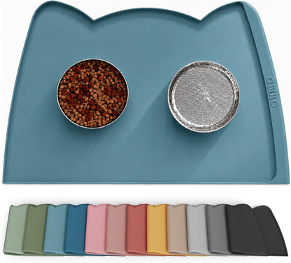 Silicone Pet Feeding Mat – Waterproof Non-Slip Bowl Mat, 36 Options