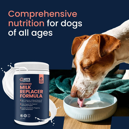 Vets Preferred Puppy Milk Replacer with Colostrum – 12 oz
