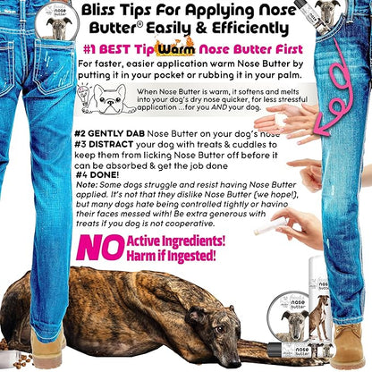 The Blissful Dog Greyhound Unscented Nose Butter - Dog Nose Butter, 2 Ounce