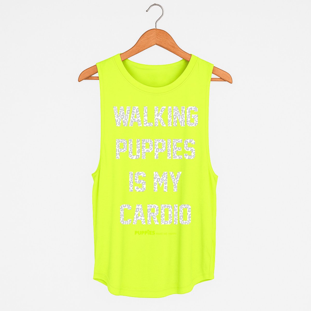 Walking Puppies is My Cardio Women's Sleeveless Tank | Gift for Dog Moms | Made in Los Angeles USA