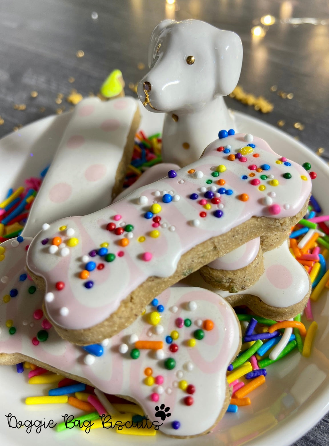 “CAKE & CANDLE™” Gift Set — Certified Lookie-a-Tookie™ Canine Cookies, Birthday Dog Treat Gift 🎂🐾