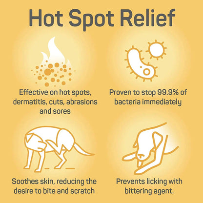 Absorbine Silver Honey Spray Gel Dogs Cats Hot Spot Wound Care Antibiotic-Free 8 oz.