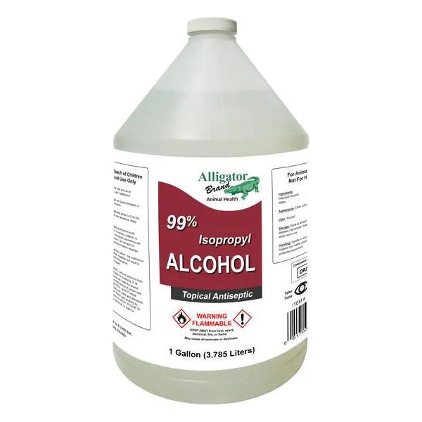 Alligator Brand 99% Isopropyl Rubbing Alcohol 1 Gallon