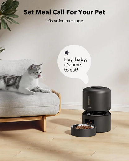 Automatic Pet Feeder 3L/5L with Camera, Timed Portions, Voice Call, Dual Power