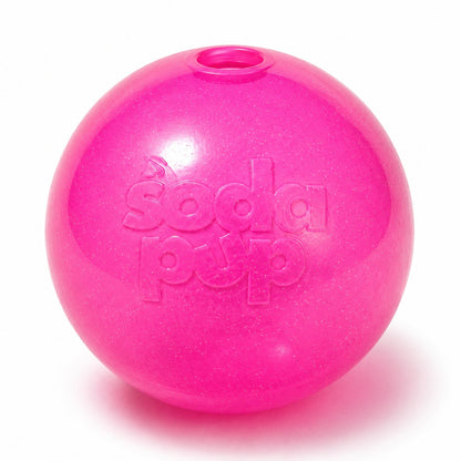 Glitter Ball 3-Pack Dog Toy | Soft PUP-X Rubber Floating Fetch Ball with Treat Dispenser | USA Made