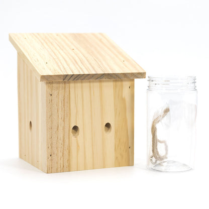Durable Outdoor Carpenter Bee Trap – Pine Wood, Eco-Friendly, Hanging or Mounting, Multiple Styles