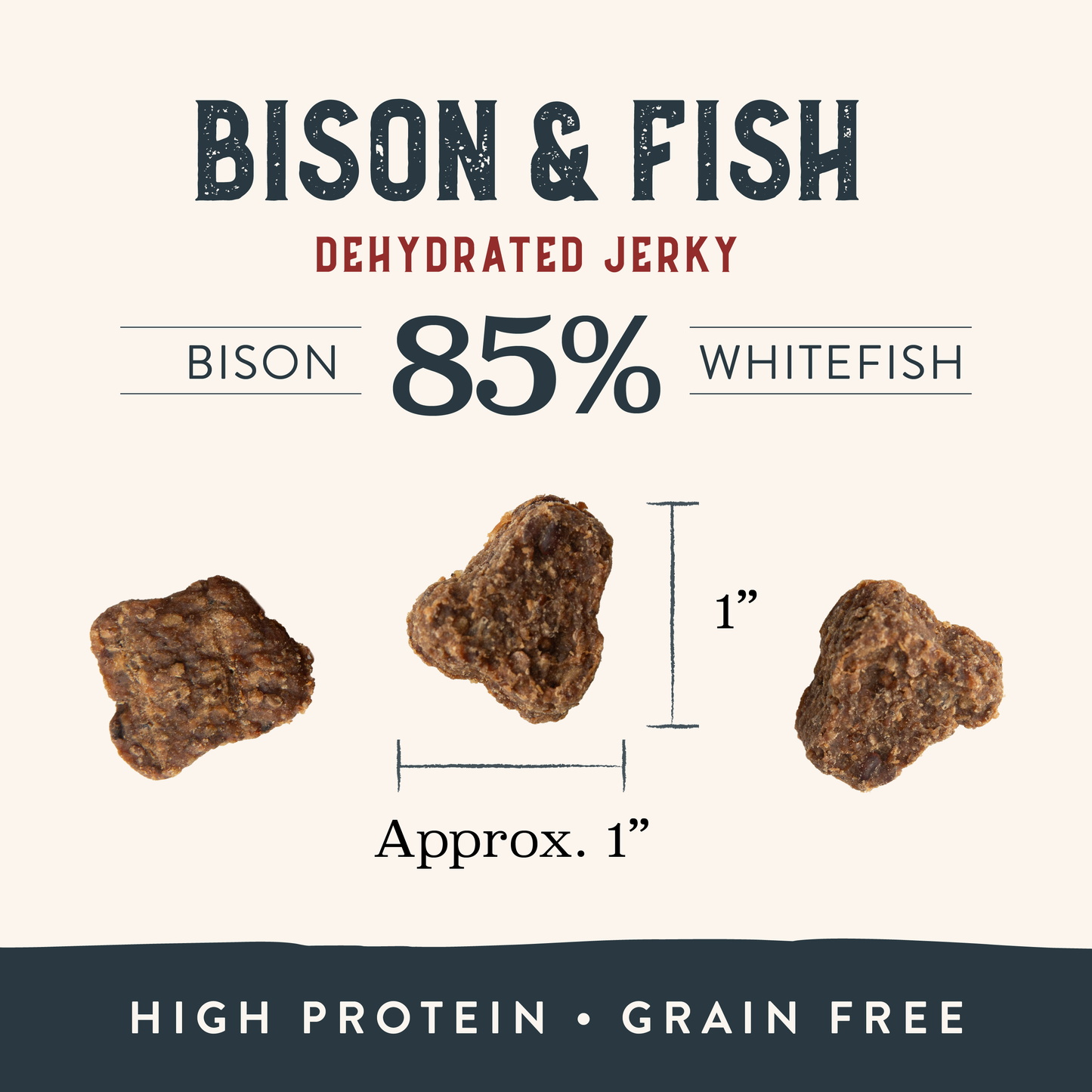 Bison & Fish Jerky Dog Treats