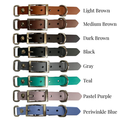 Cobra Braid in Maroon Handmade Dog Collar