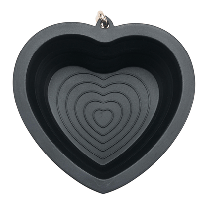 Onyx Heart Collapsible Bowl