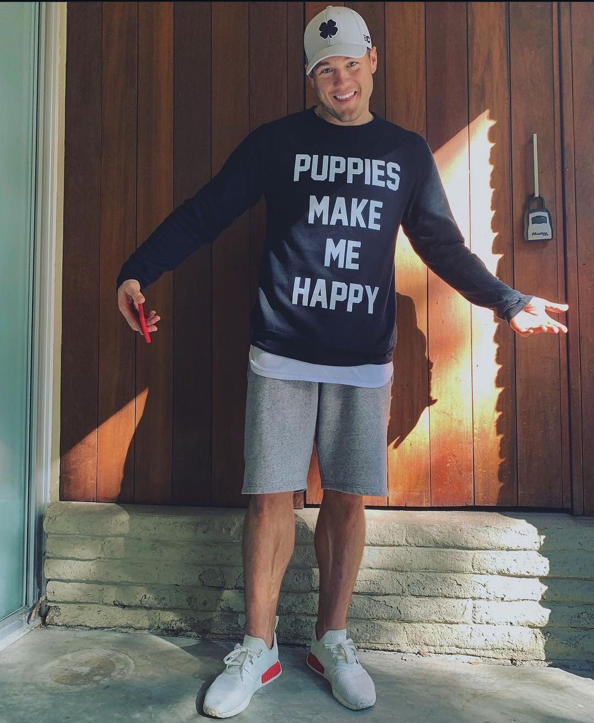 Puppies Make Me Happy Crewneck Sweatshirt | Dog Lover Gift | Soft Unisex | Printed in USA