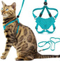 Cat Harness Escape Proof Adjustable Leash Set Reflective Walking Vest