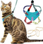 Cat Harness Escape Proof Adjustable Leash Set Reflective Walking Vest