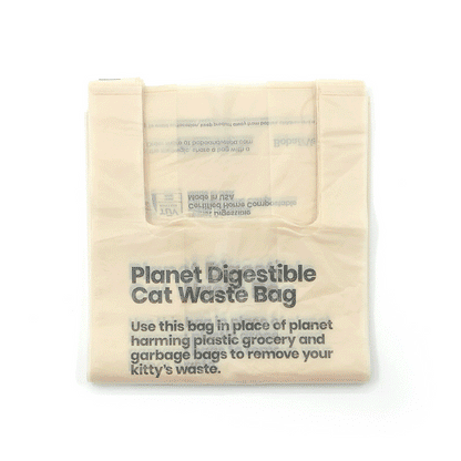 Boba & Vespa Cat Litter Bag Holder in Natural Cotton Canvas